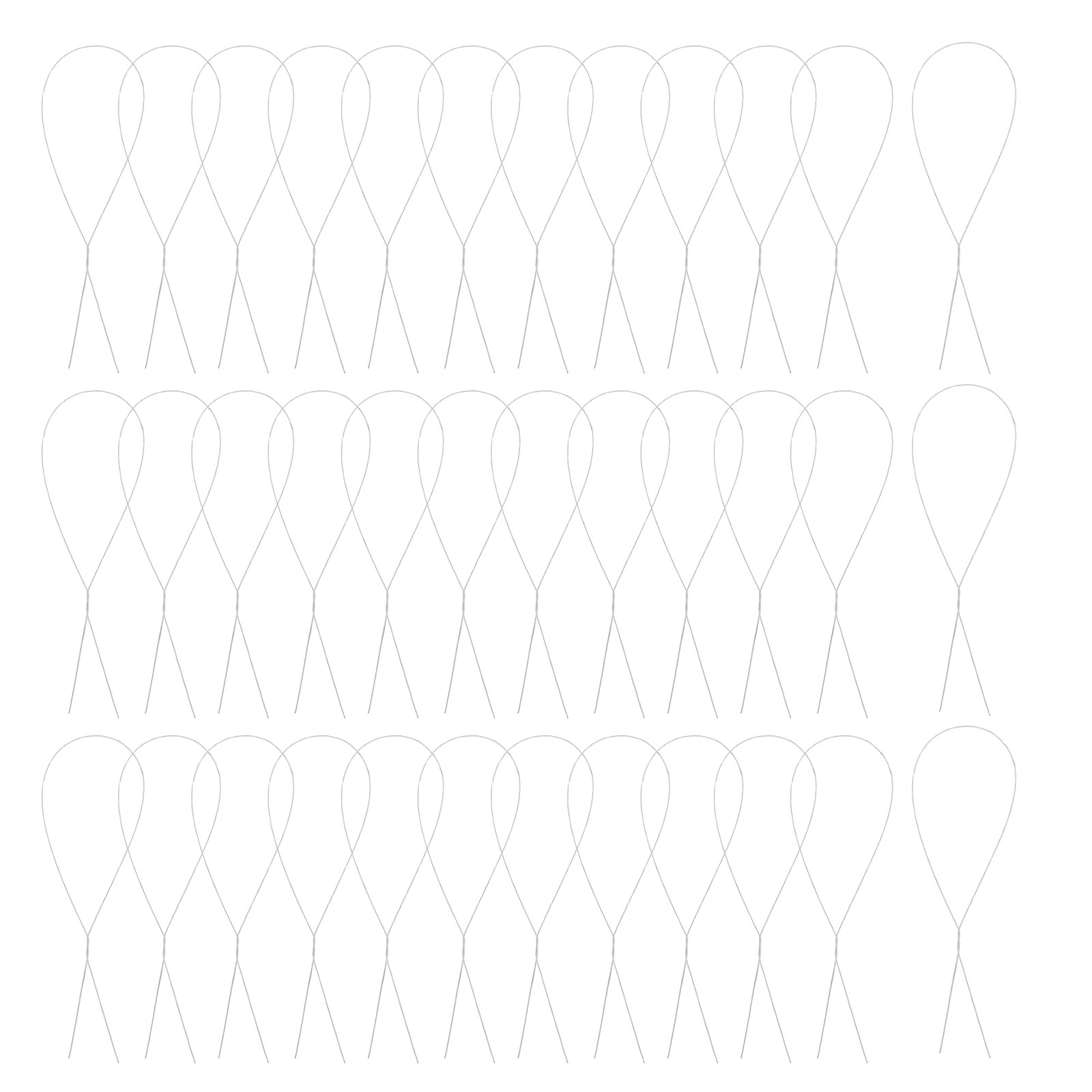 Florist Wreath Supply - 250Pcs Handcrafted Rose Flower Wire Bendable