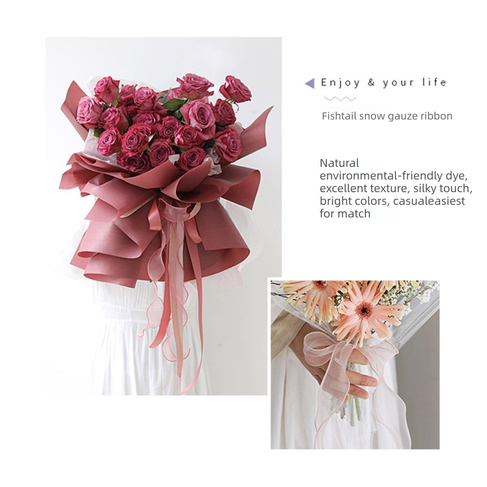 2pcs Florist Fishtail Gauze Ri - Florist Wreath Supply recension och pris