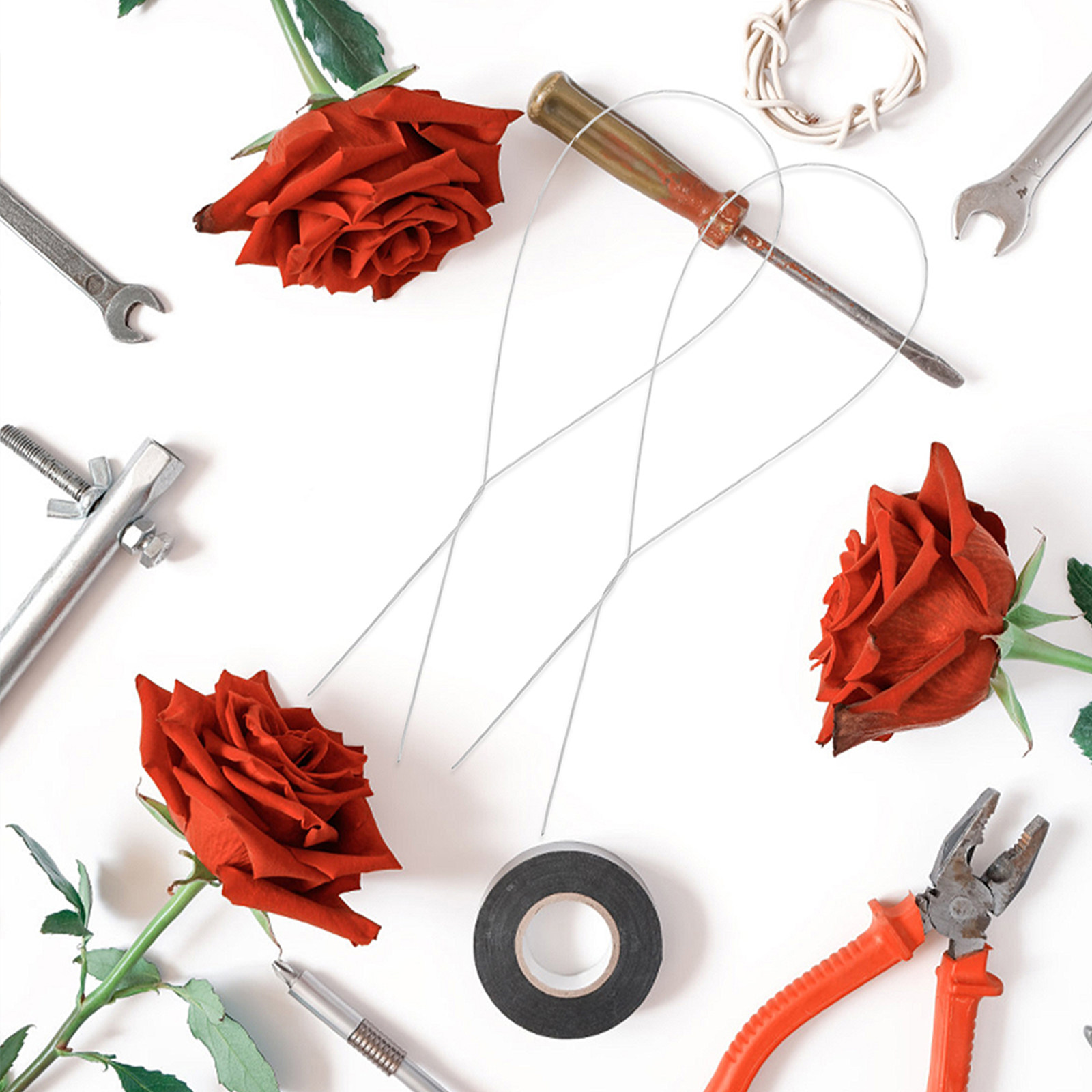 250Pcs Handcrafted DIY Rose Fl - Florist Wreath Supply recension och pris