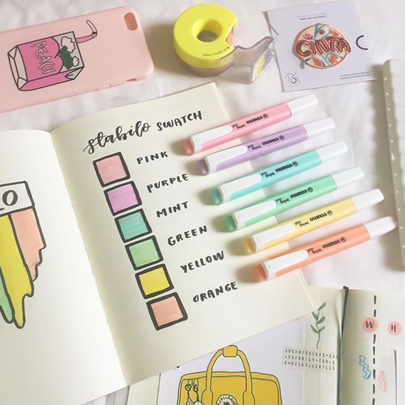 6 Pcs STABILO Highlighter 275  - Stabilo Marker Boss recension och pris